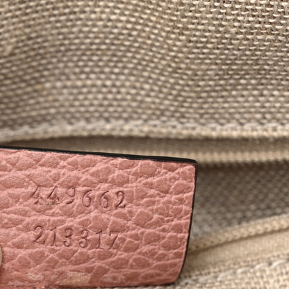Gucci Dollar Calfskin Small GG Charm Dome Bag Soft Pink 7 of 15