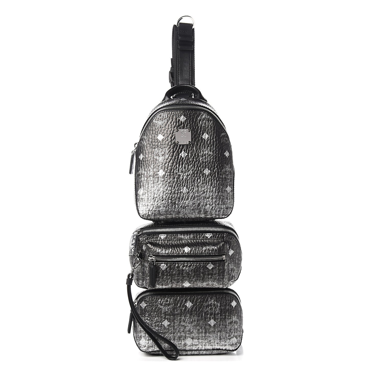 Gradation Visetos Trey 4-in-1 Sling Backpack Silver