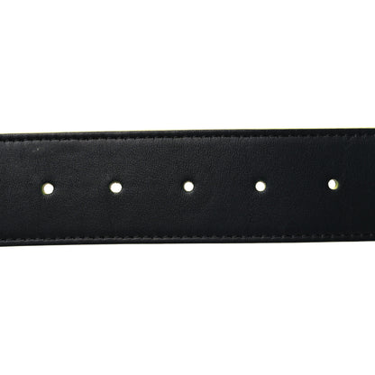 Fendi Vitello Century Elite Enamel FF Buckle Belt 105 42 Black Giallo Fluo 3 of 6