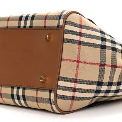 Burberry Horseferry Check Small Canterbury Tote Tan 10 of 10
