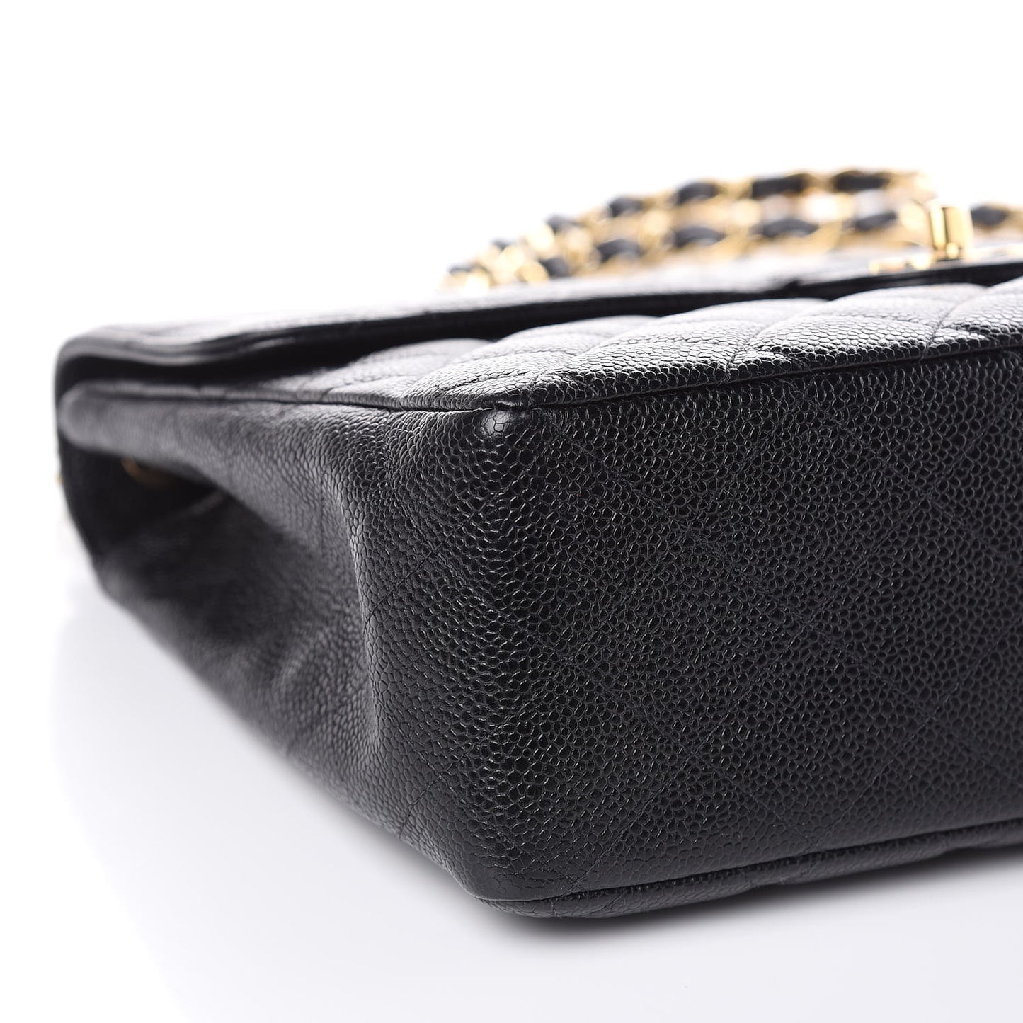 Caviar Quilted Jumbo Single Flap Black