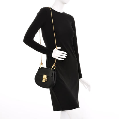 Chloe Grained Lambskin Mini Drew Shoulder Bag Black 2 of 6