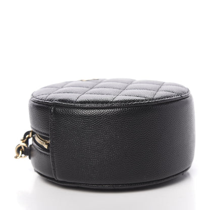 Chanel Caviar Quilted Round Clutch With Chain Black 4 of 10
