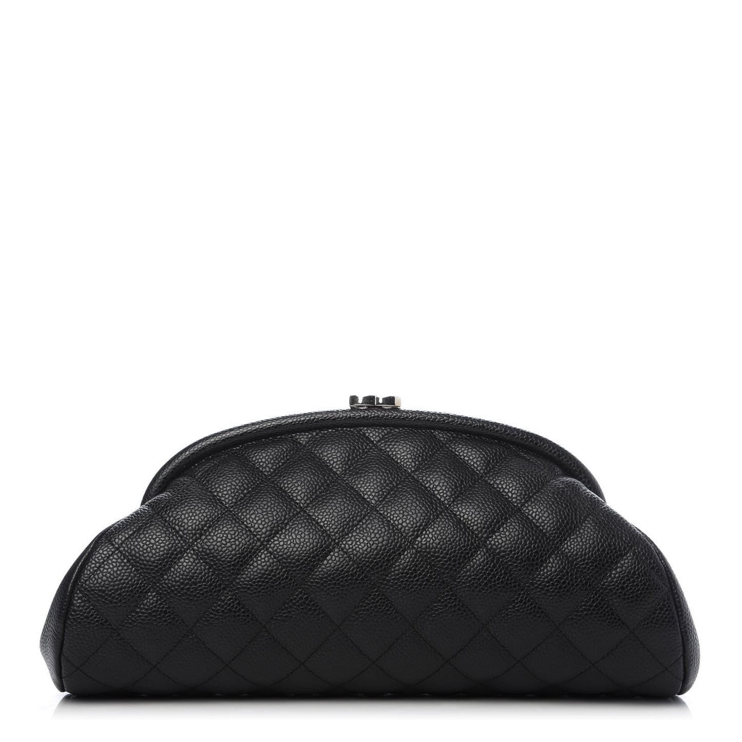 Caviar Quilted Timeless Clutch Black