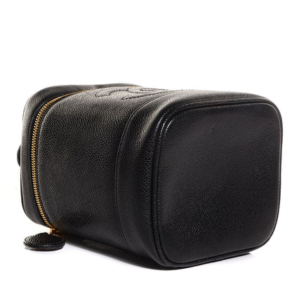 Chanel Caviar Vanity Cosmetic Case Black 4 of 8