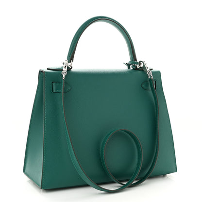 Hermes Epsom Kelly Sellier 28 Malachite 3 of 11