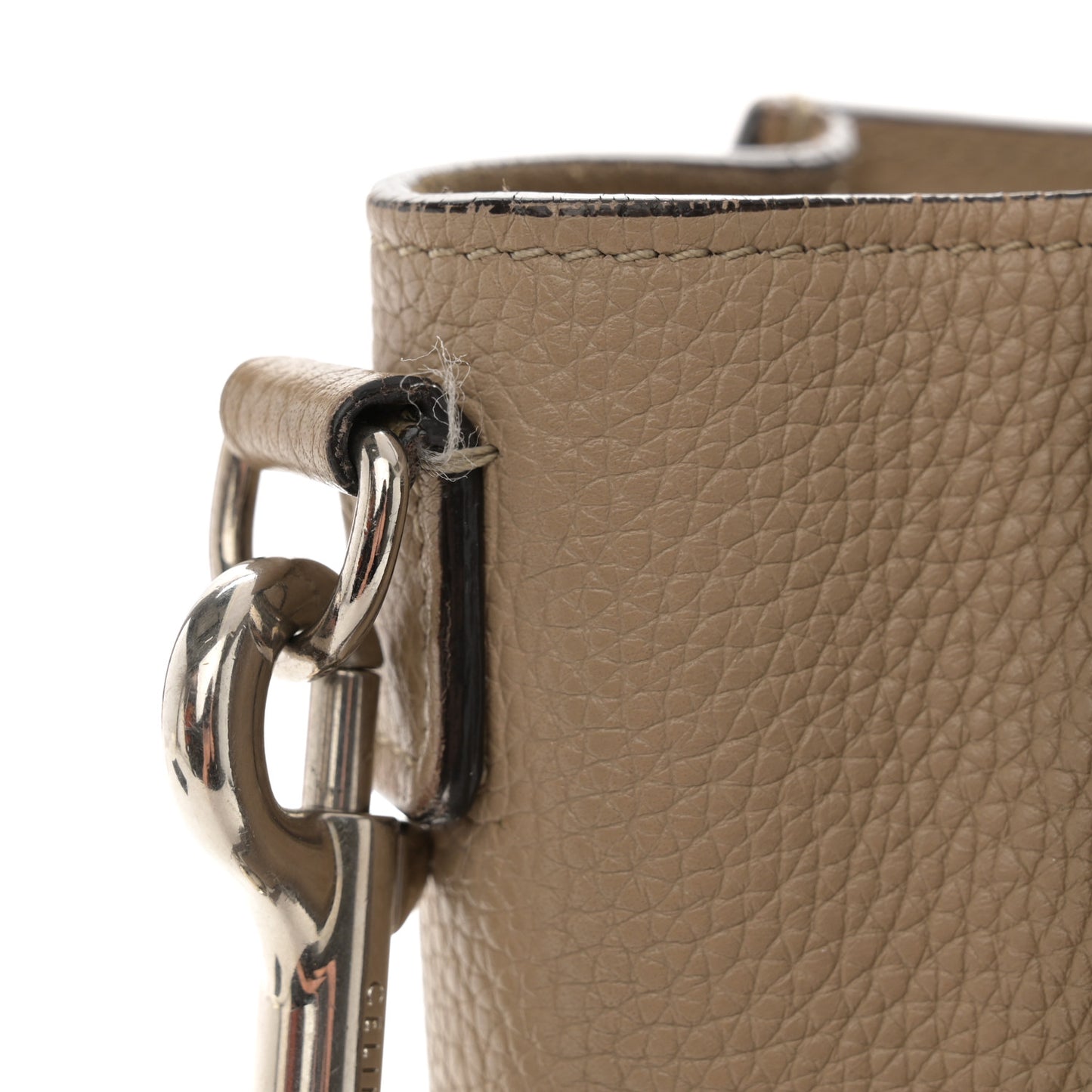 Drummed Calfskin Nano Luggage Dune