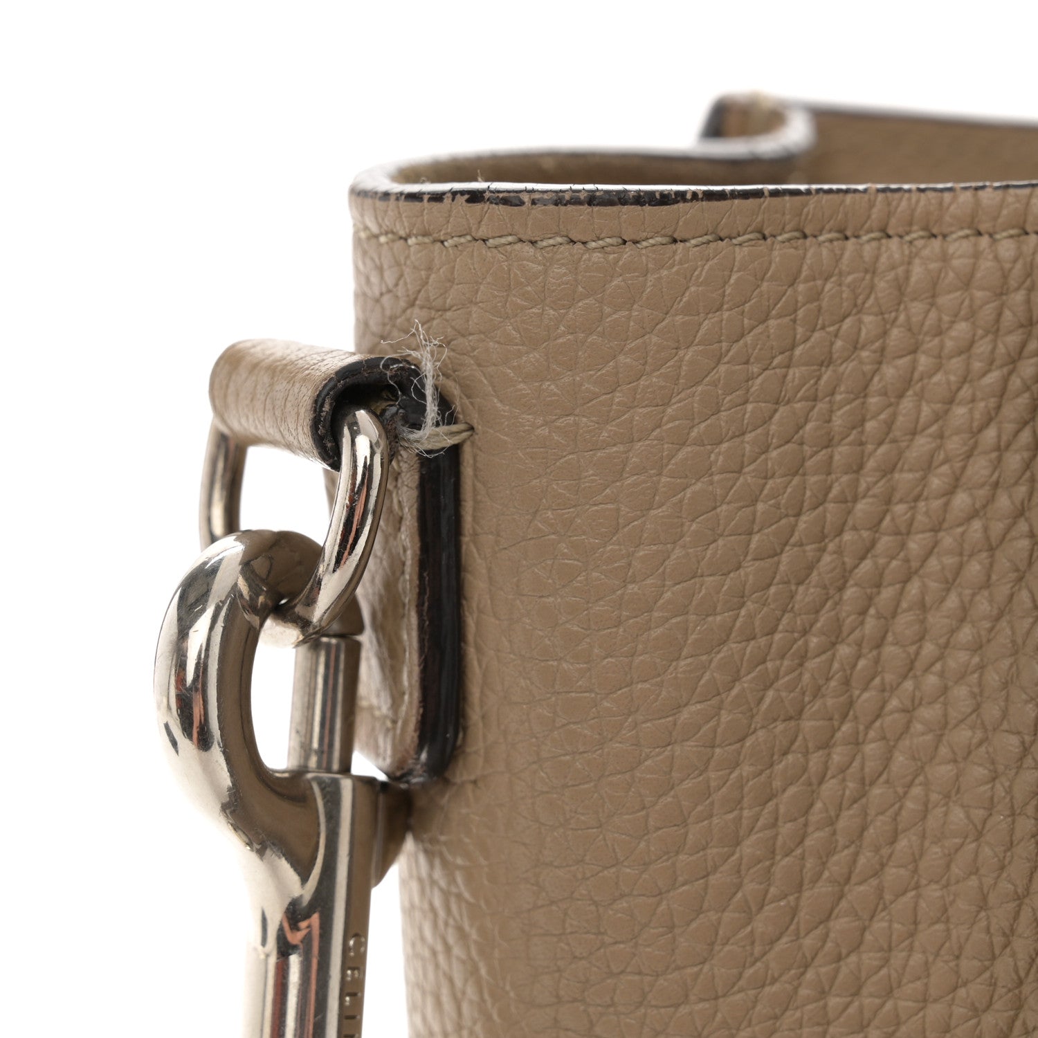 Celine Drummed Calfskin Nano Luggage Dune 16 of 16