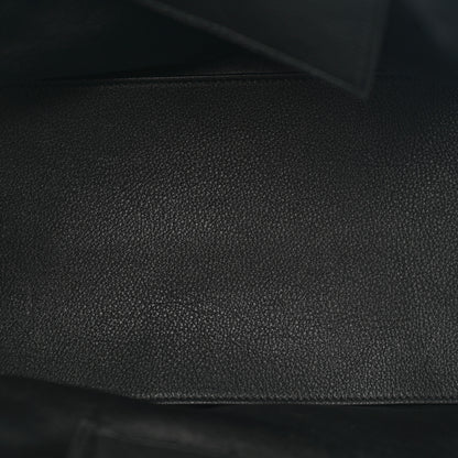 Balenciaga Grained Calfskin Silver Metallic Edge Hardware Papier A4 Tote Black 5 of 14