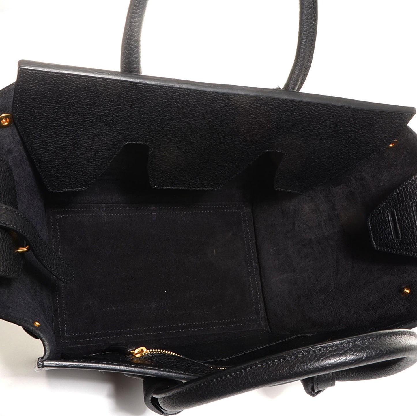 Crisped Calfskin Mini Tie Knot Tote Black