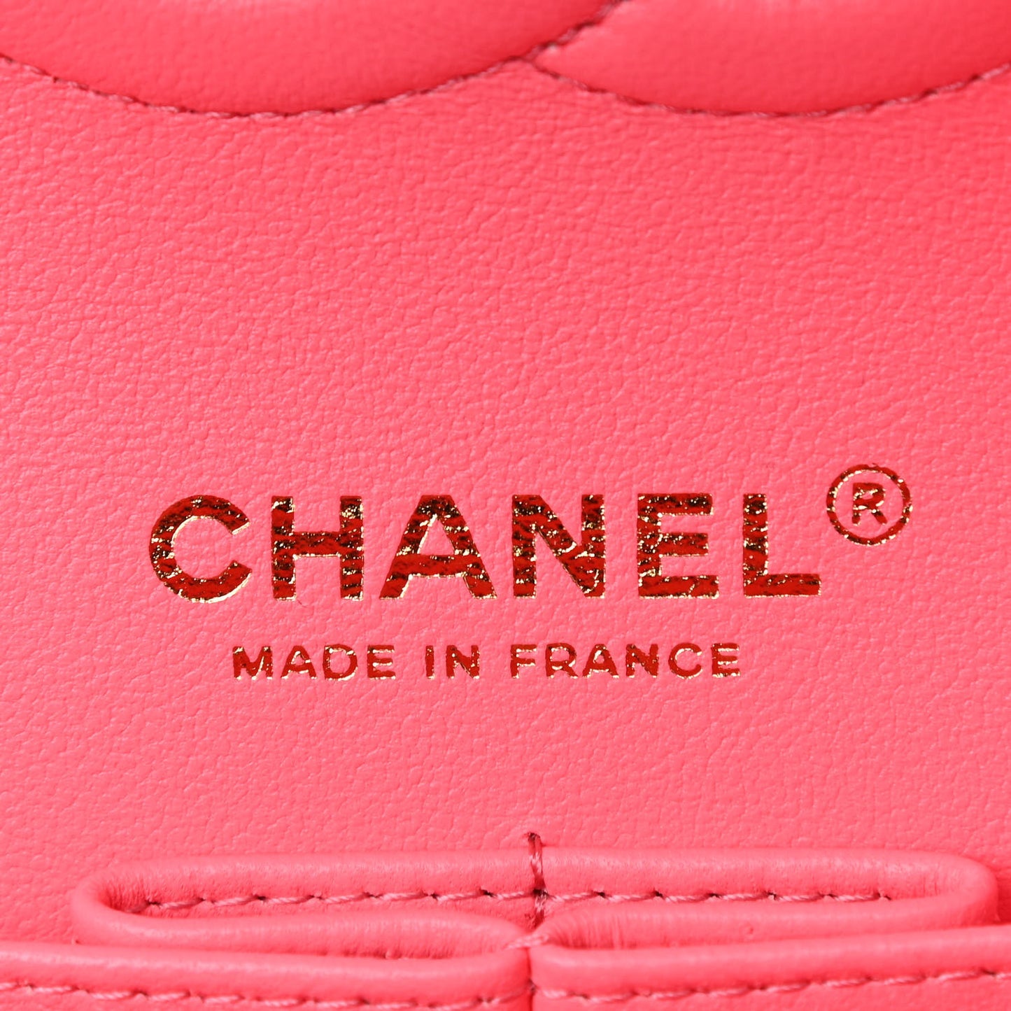 Lambskin Quilted Medium Double Flap Pink