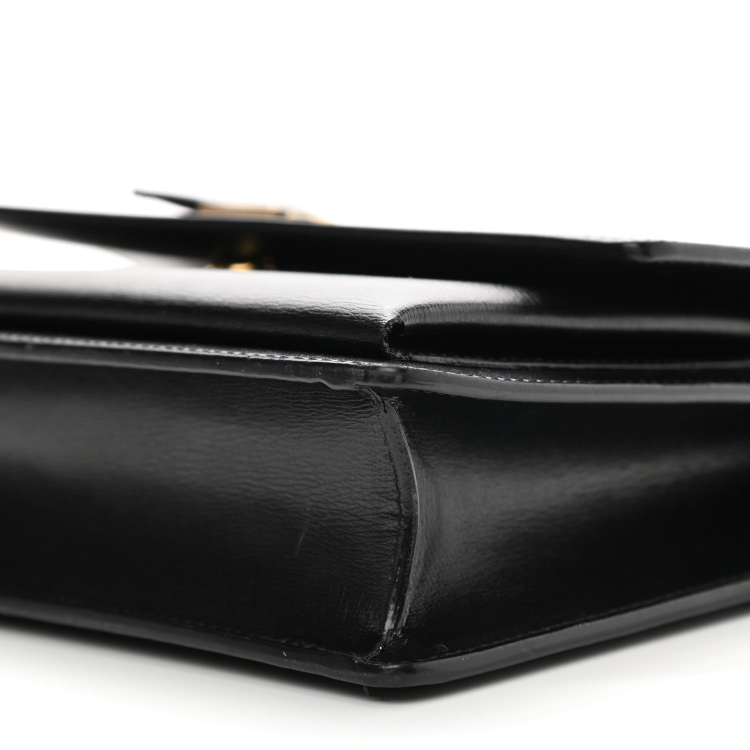 Saint Laurent Smooth Calfskin Medium Monogram Sunset Satchel Black 13 of 14