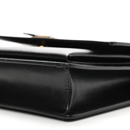 Saint Laurent Smooth Calfskin Medium Monogram Sunset Satchel Black 13 of 14