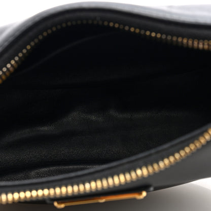 Prada Soft Calfskin Arque Shoulder Bag Black 5 of 9