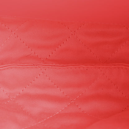 Chanel Shiny Calfskin Quilted Rainbow Metal Mini Chanel 22 Coral Pink 5 of 11