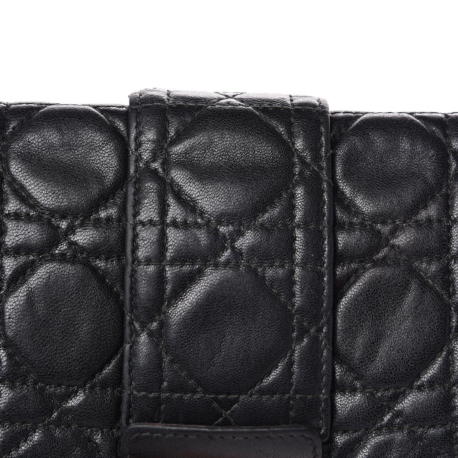 Christian Dior Lambskin Cannage New Lock Pouch Black 12 of 17