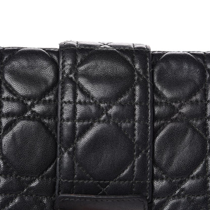 Christian Dior Lambskin Cannage New Lock Pouch Black 12 of 17