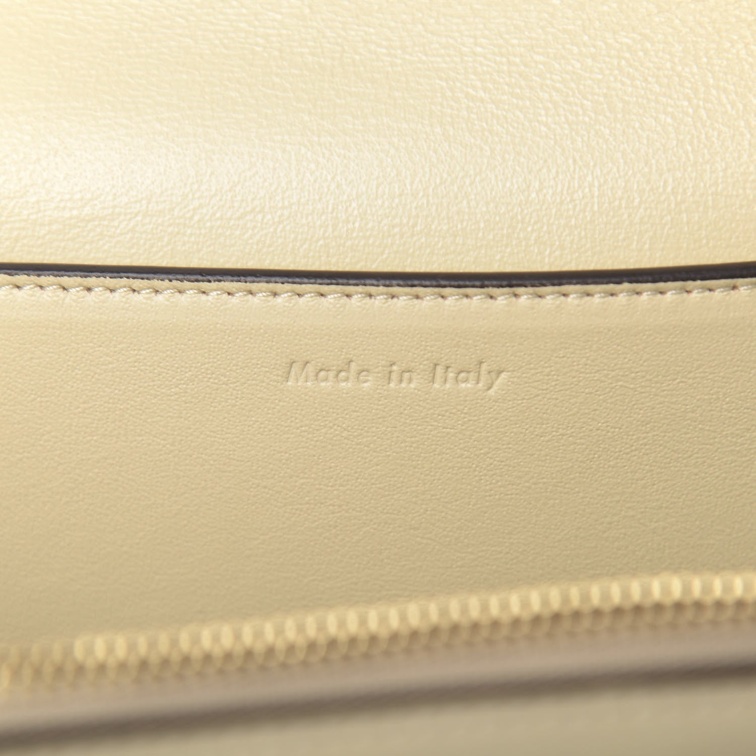 Celine Shiny Smooth Calfskin Medium Frame Shoulder Bag Chalk Mastic 8 of 9