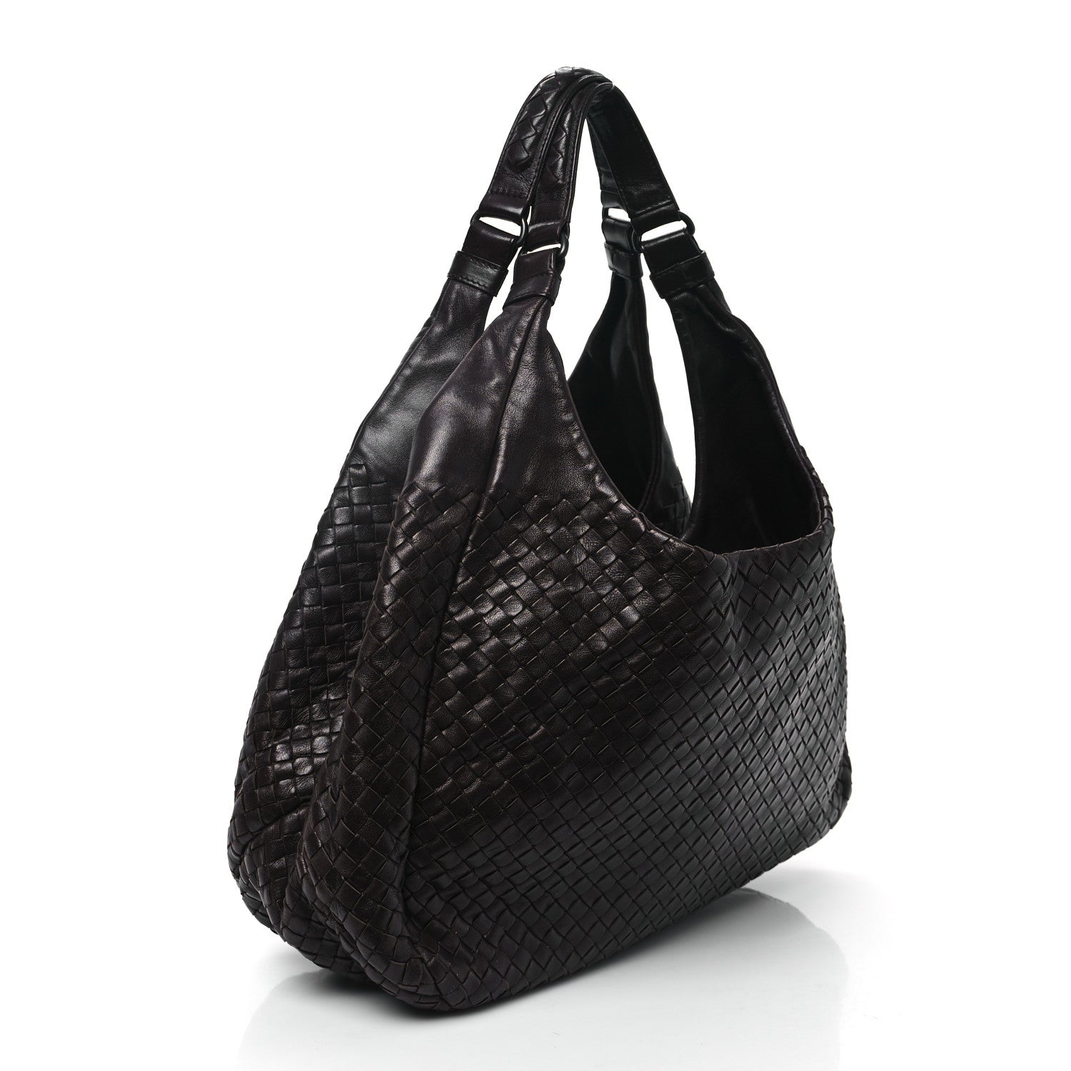 Bottega Veneta Nappa Intrecciato Large Campana Hobo Ebano 3 of 13