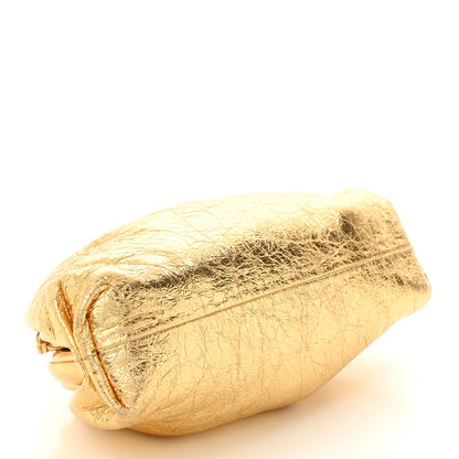 Bottega Veneta Metallic Crushed Calfskin The Mini Pouch Gold 4 of 12