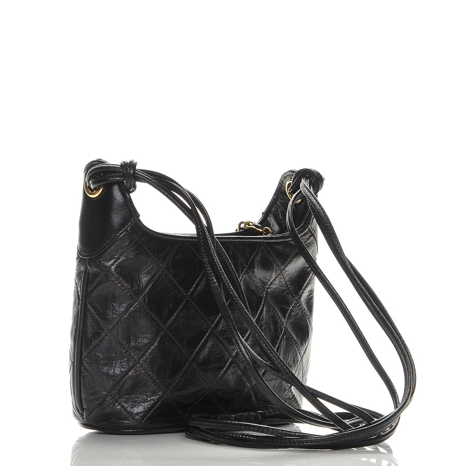 Chanel Lambskin Quilted Tassel Bag Black 3 of 11