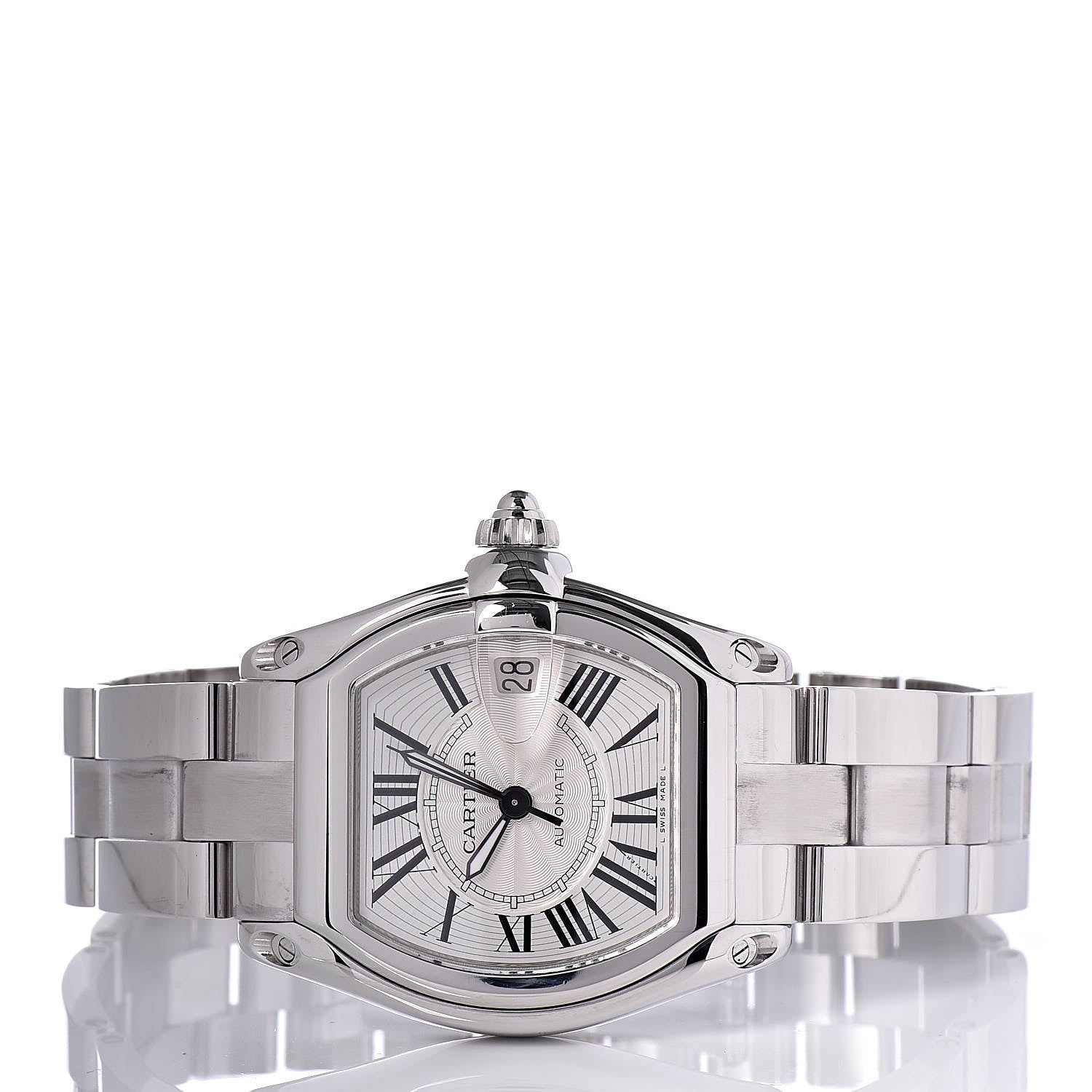 Cartier Stainless Steel 37mm Roadster Automatic Watch 3 of 12