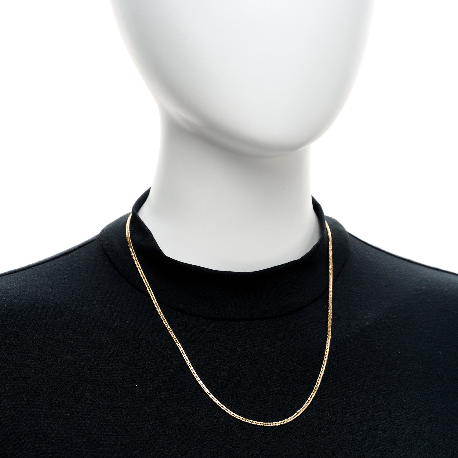 Parker & West by FASHIONPHILE 18K Yellow Gold Curb Chain Necklace 19.75" 2 of 6