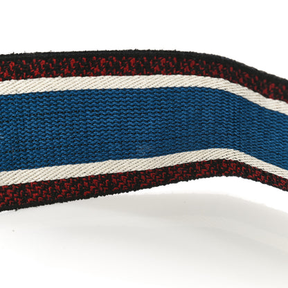 Christian Dior Canvas Embroidered Book Shoulder Strap Blue Multicolor 8 of 13