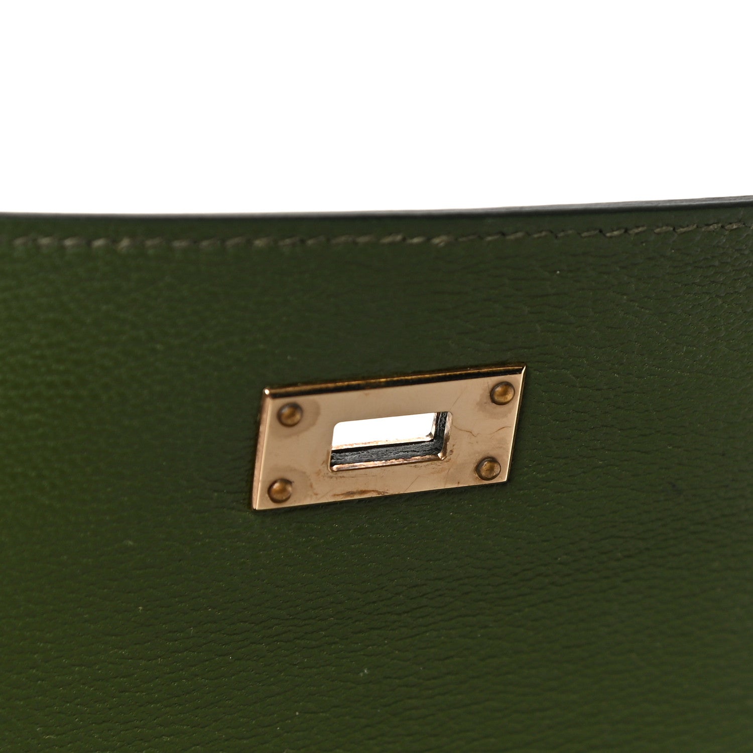 Hermes Shiny Alligator Kelly Longue Wallet Vert Veronese 11 of 11