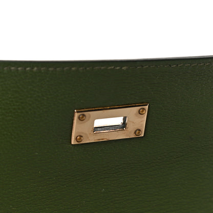 Hermes Shiny Alligator Kelly Longue Wallet Vert Veronese 11 of 11