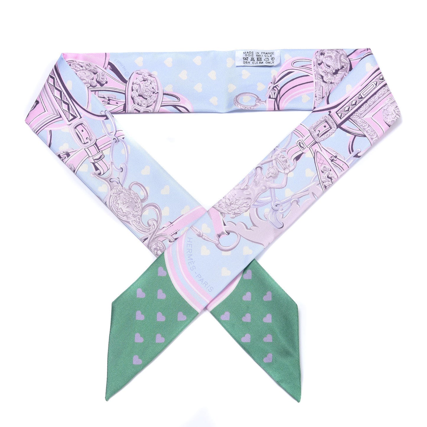 Silk Brides De Gala Love Twilly Bleu Ciel Parme Vert