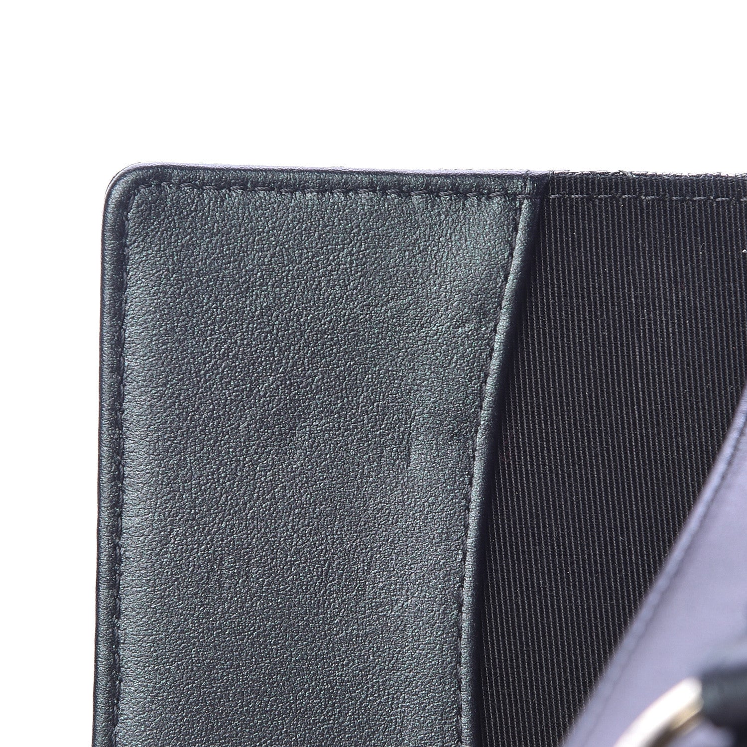 Chanel Iridescent Caviar Quilted Classic 4 Key Holder Wallet Black 9 of 10