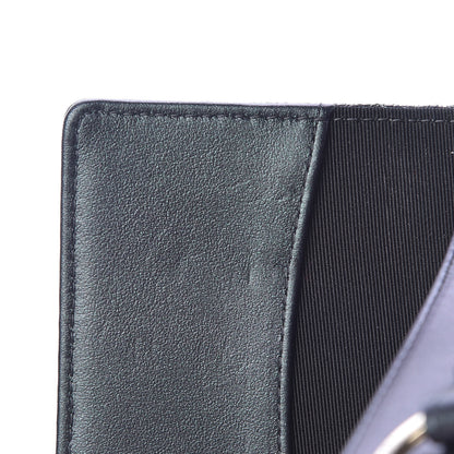 Chanel Iridescent Caviar Quilted Classic 4 Key Holder Wallet Black 9 of 10