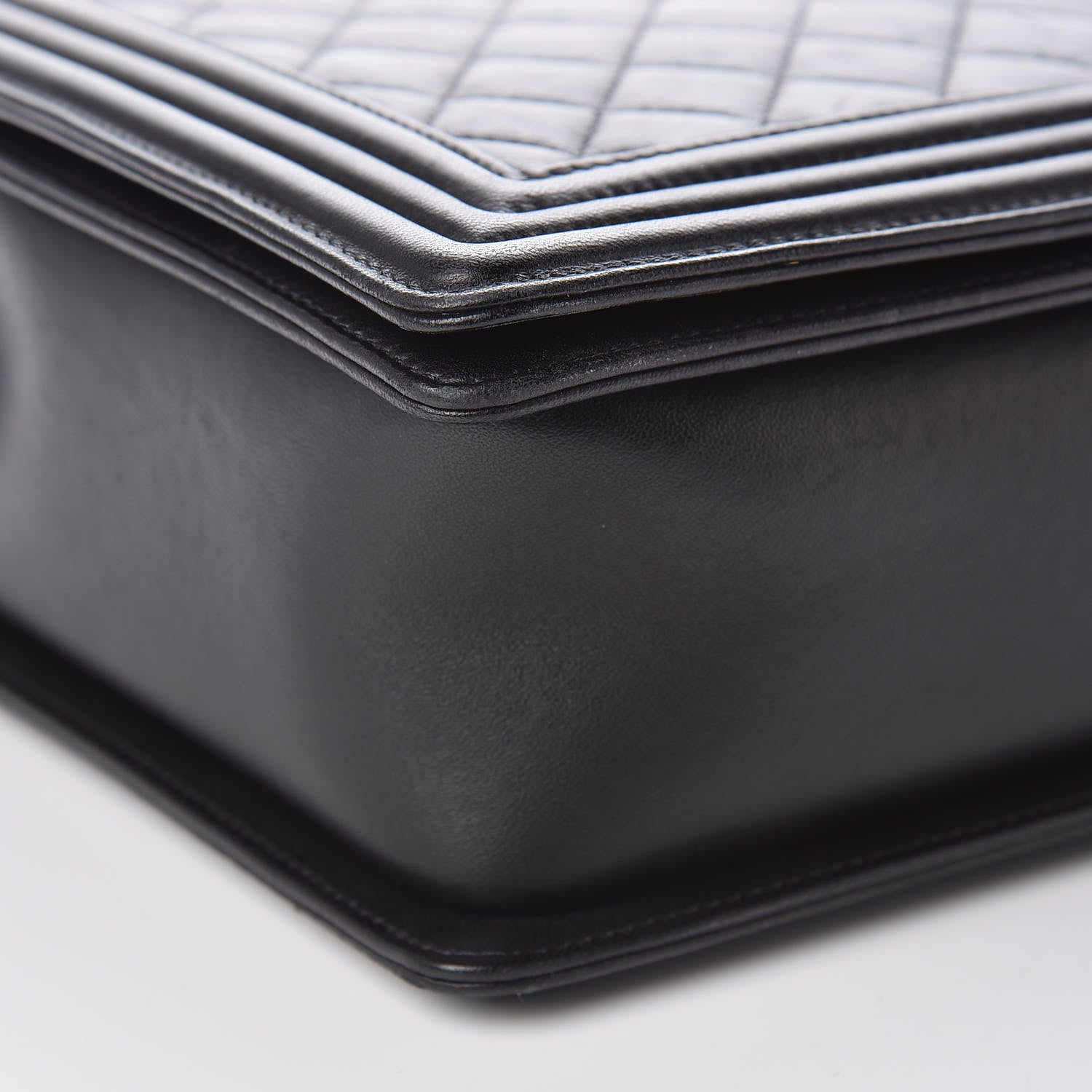 Chanel Lambskin Quilted Large Boy Flap Black 11 of 12