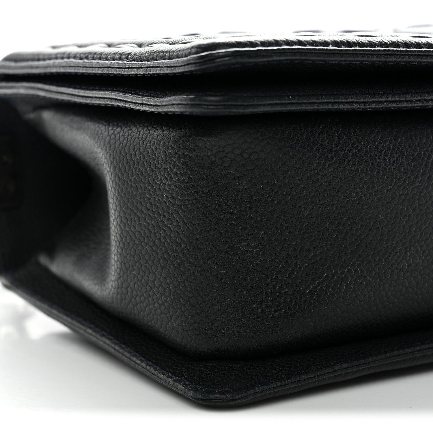 Chanel Caviar Stitched Medium Boy Flap Blue 9 of 14