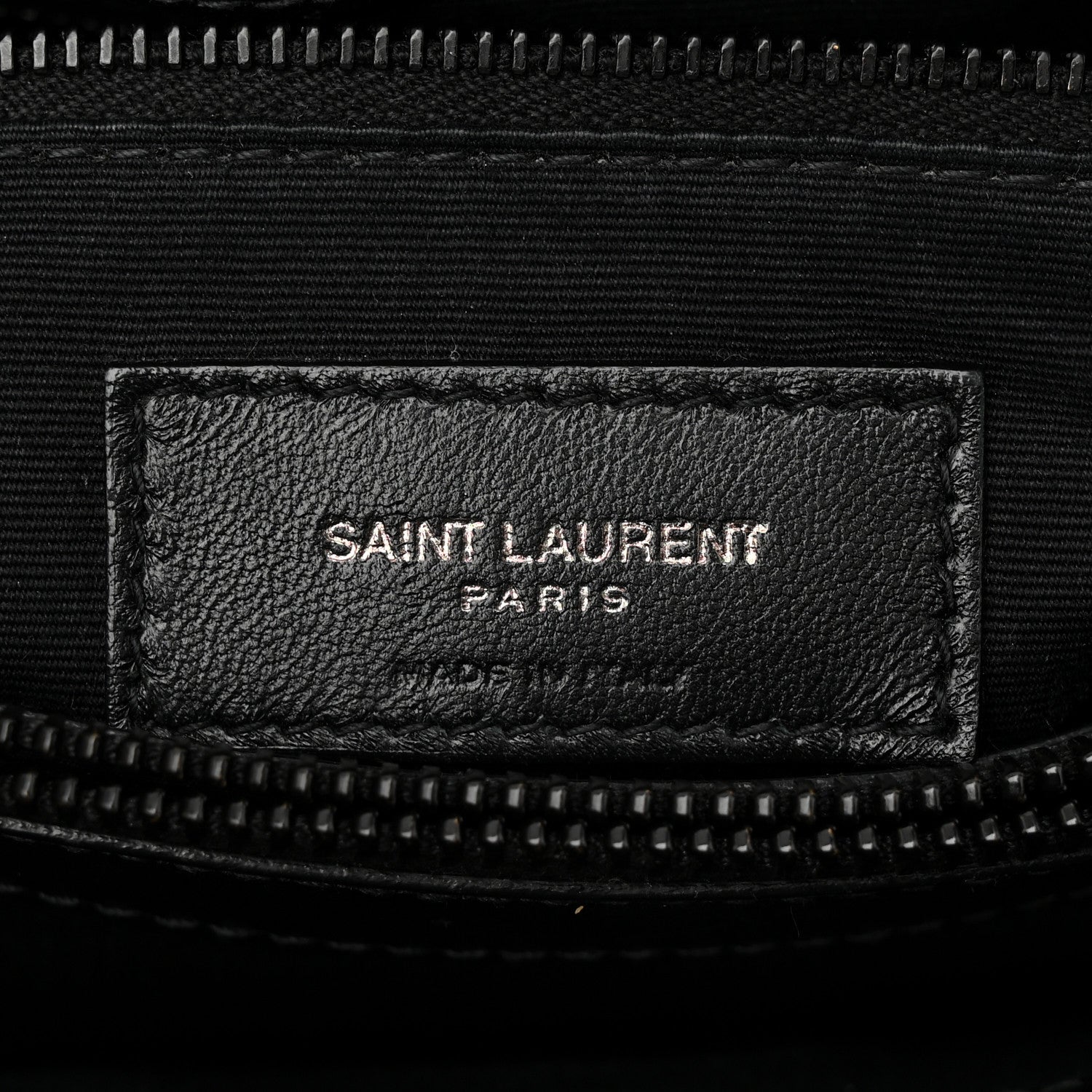 Saint Laurent Calfskin Y Quilted Monogram Monochrome Medium Loulou Chain Satchel Black 6 of 11