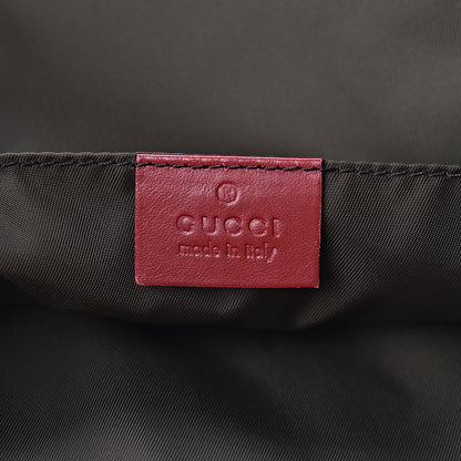 Gucci GG Monogram Medium Web Handle Vertical Tote Red 6 of 13