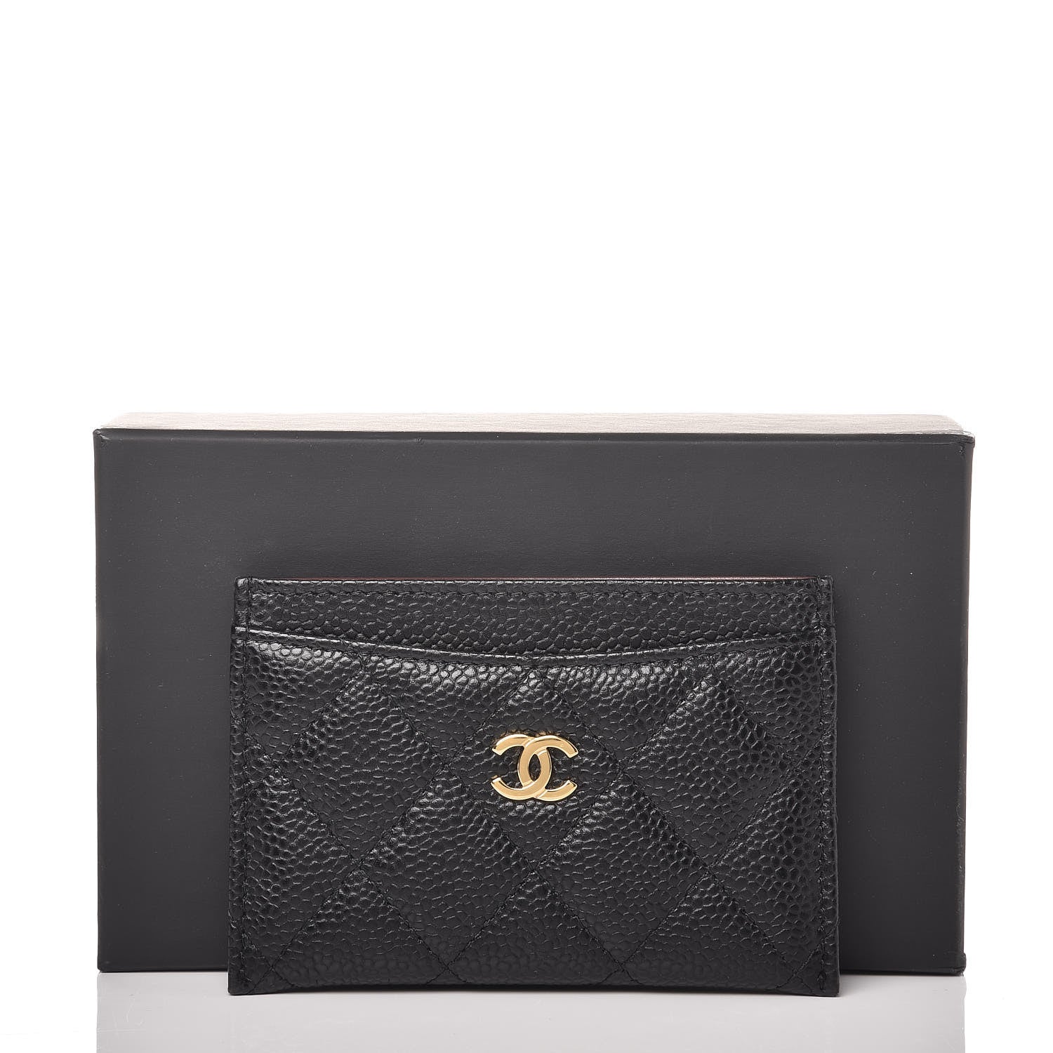 Chanel Caviar Quilted Card Holder Black 9 of 9