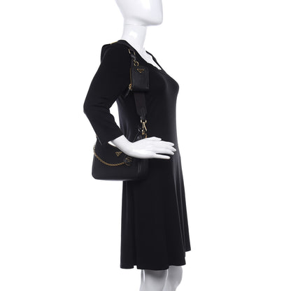 Prada Saffiano Lux Re-Edition 2005 Shoulder Bag Black 2 of 17