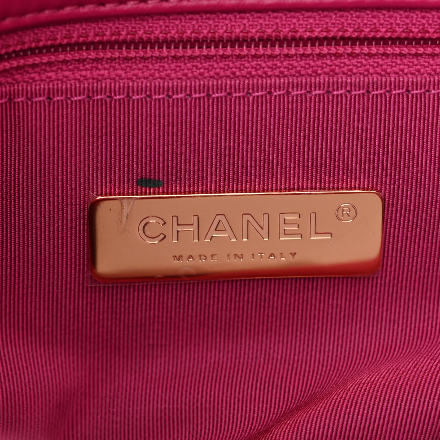 Shearling Sheepskin Medium Chanel 19 Flap Pink