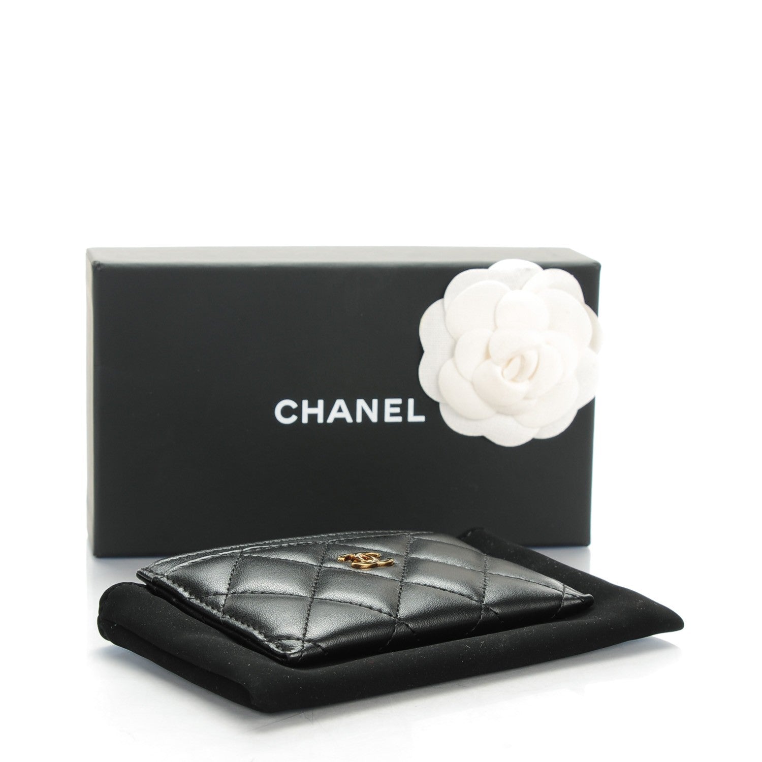 Chanel Lambskin Quilted Card Holder Black 4 of 8