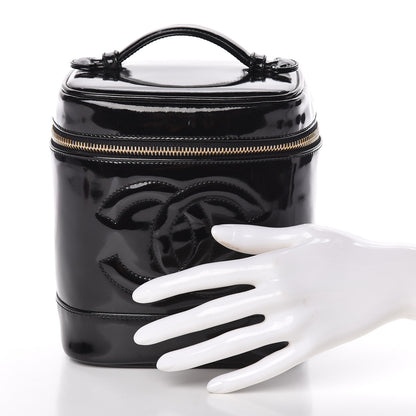 Chanel Patent Vanity Cosmetic Case Black 2 of 10