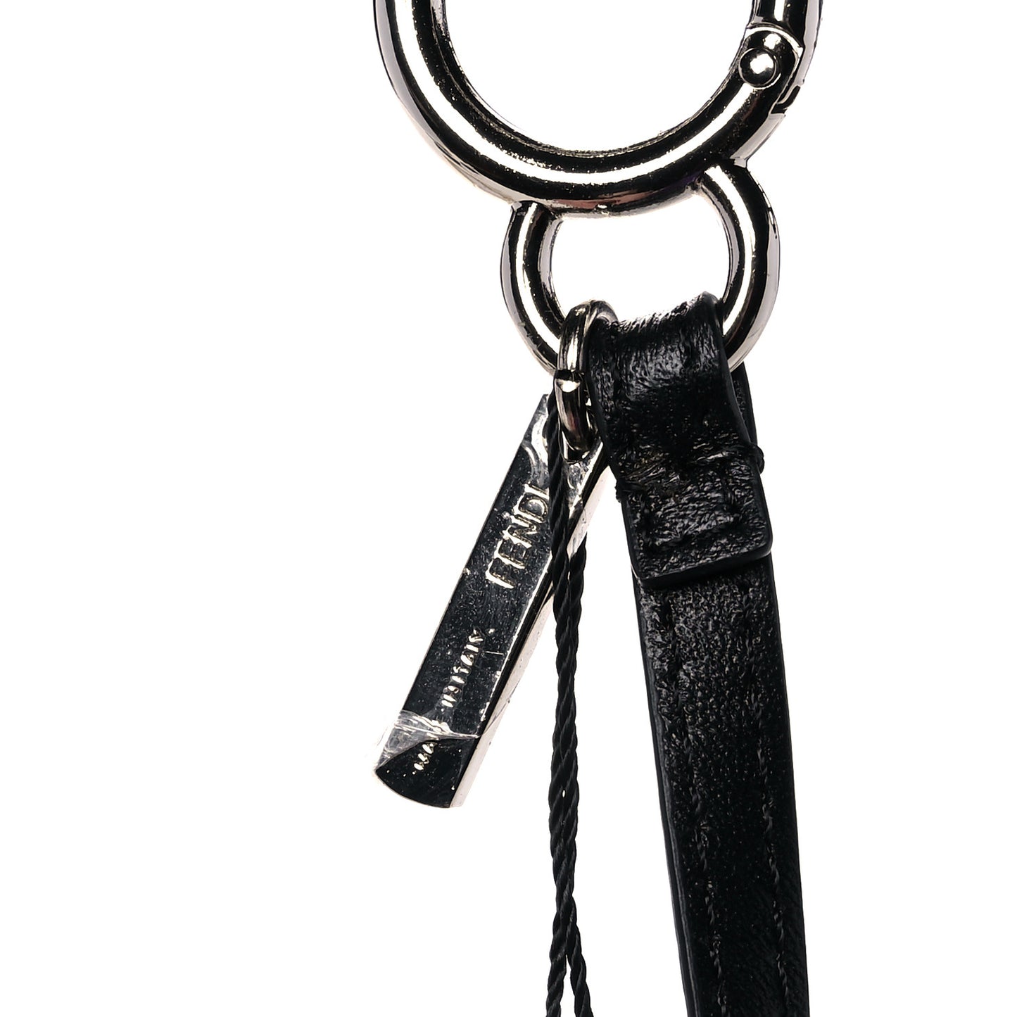 Fox Fur Monster Flowery Mini Bag Bug Charm Viola Acqua Multicolor