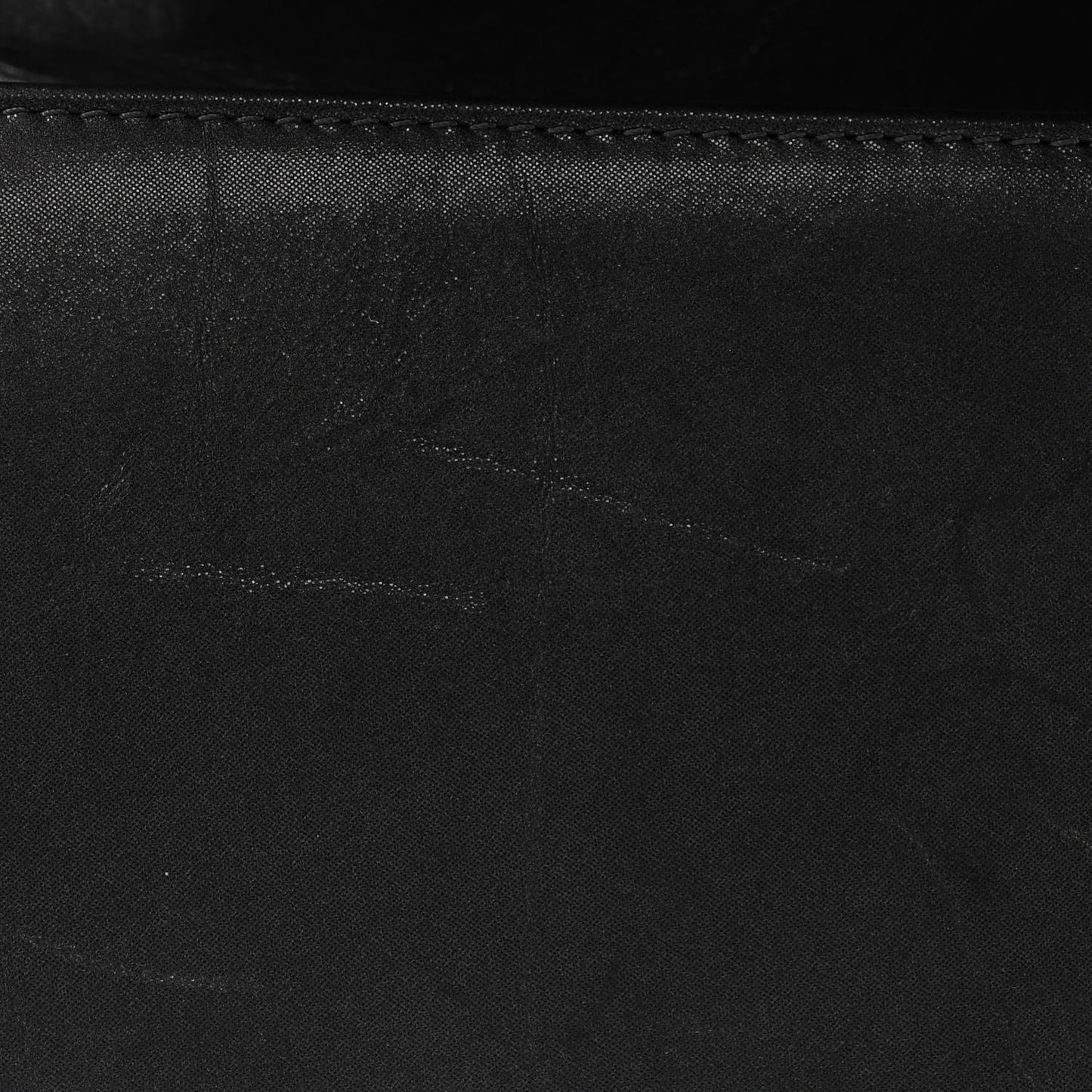 Iridescent Calfskin Embellished Double Stitch Medium Boy Flap Charcoal