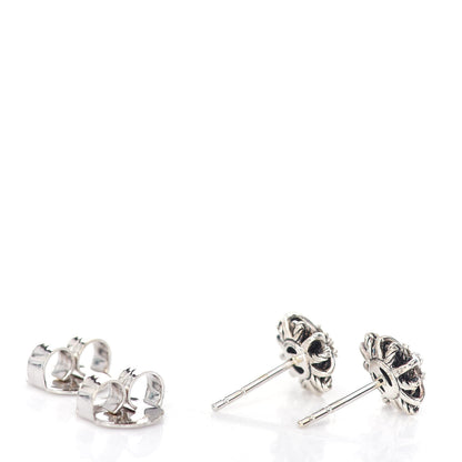 David Yurman Sterling Silver Diamond 10mm Starburst Earrings 3 of 4