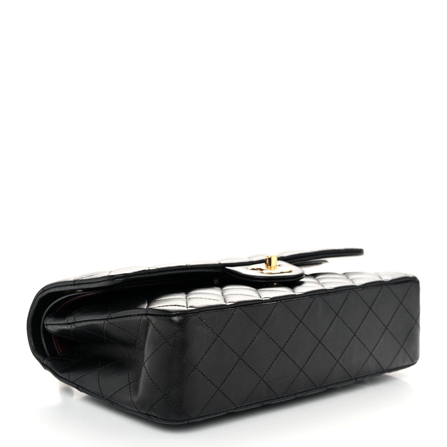 Chanel Lambskin Quilted Medium Double Flap Black 4 of 10