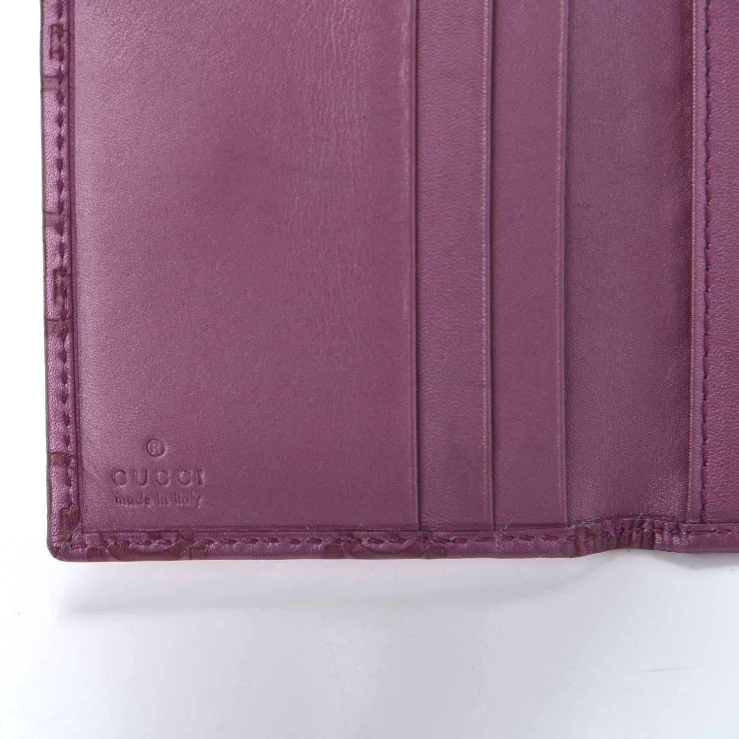 Gucci Metallic Soft Guccissima Heart Travel Wallet Fresia Rose 7 of 9