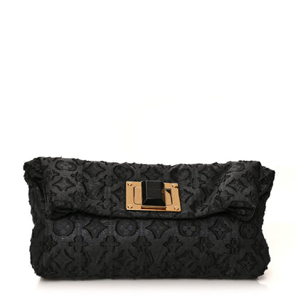 Louis Vuitton Lurex Quilted Monogram Altair Clutch Black 1 of 9