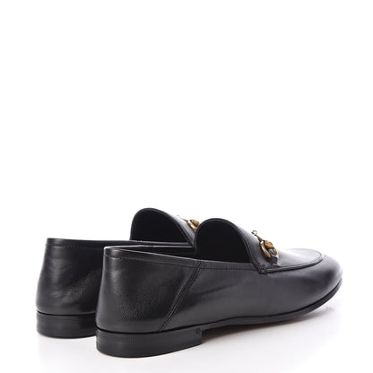 Gucci Lambskin Womens Brixton Horsebit Loafers 39 Black 4 of 8