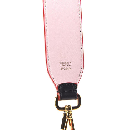 Fendi Vitello Dolce Tri-Color Buttoned Strap You Black Peonia Cuoio 3 of 7